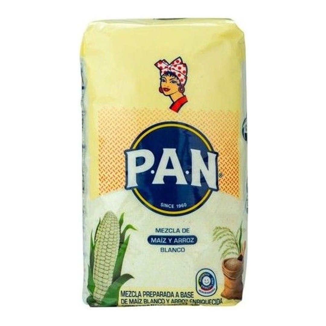 harina de maíz blanco y arroz 1 kg