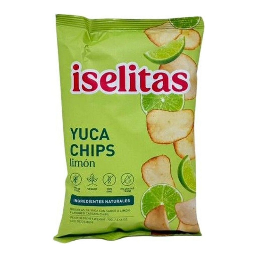 chips de yuca con limón 70 g